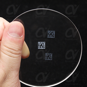 玻璃二維碼、圖案、字符激光打標(biāo)案例